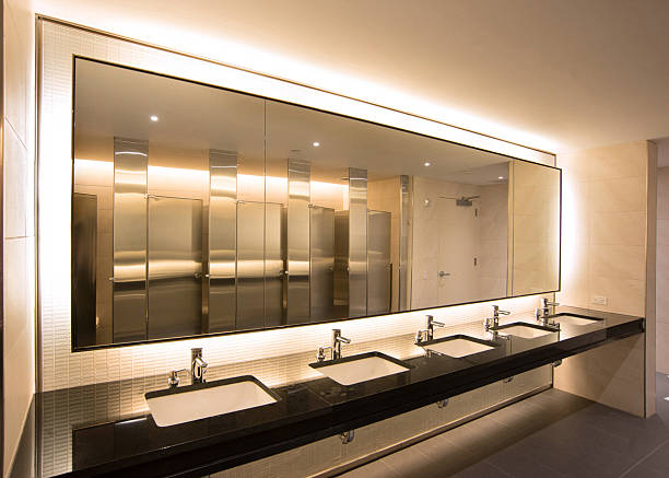 new bathroom in a corporate headquarters